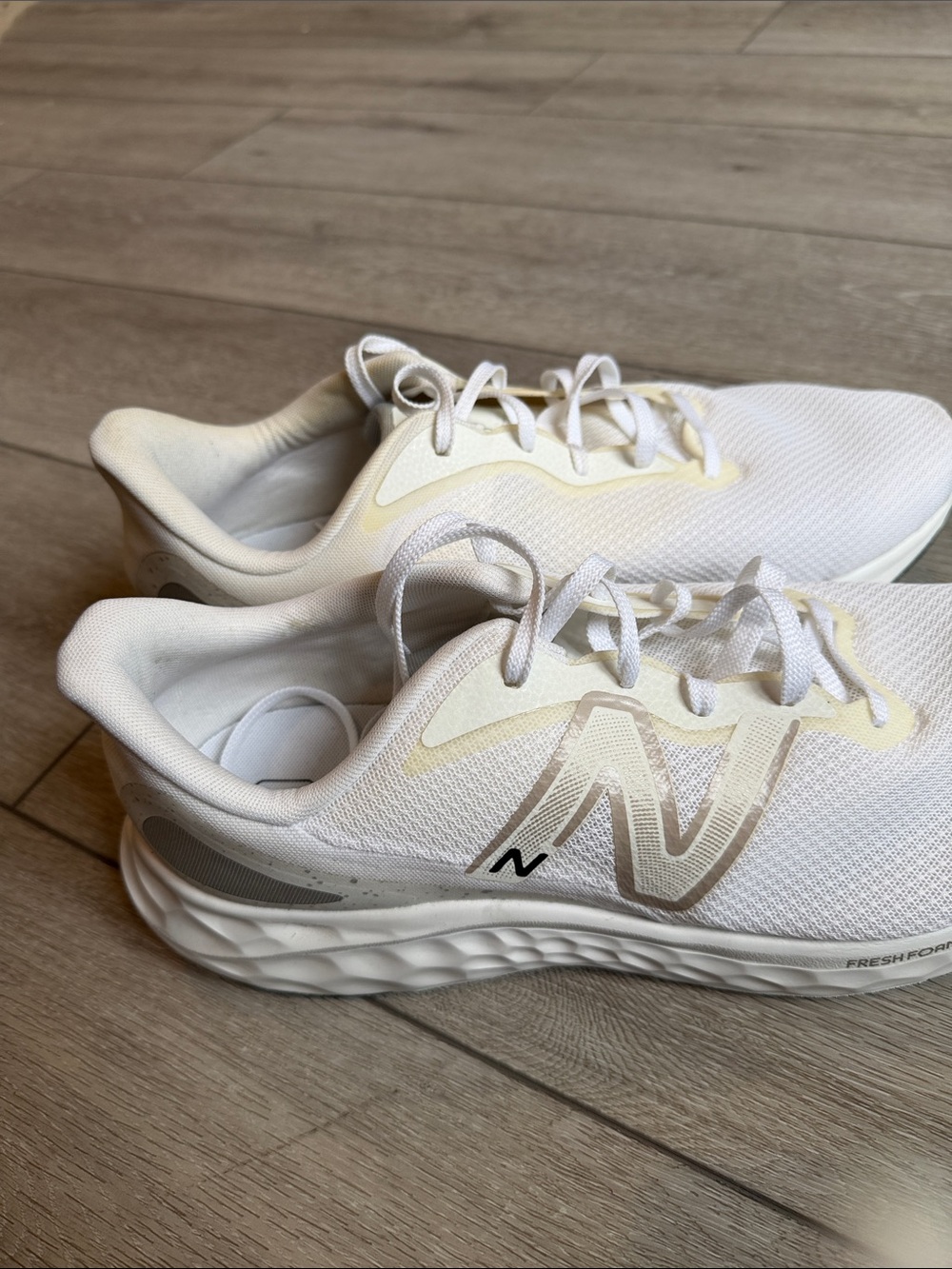 New Balance Fresh Foam Arishi Men’s White Running Shoes size 14 - Picture 3 of 9